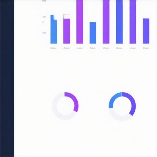 Modern SEO dashboard with multi-channel data and predictive analytics visualization
