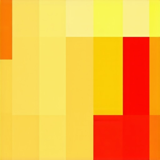 A heat map illustrating local business rankings for SEO analysis