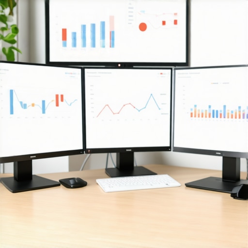 SEO dashboards with graphs and charts showing local search performance