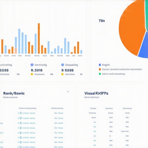 A detailed KPI dashboard showing local search rankings, analytics, and key performance indicators.