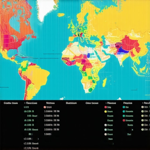 Visual dashboard displaying local map rankings and KPIs with colorful graphs