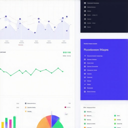 SEO Dashboard Visualization Screenshot of a comprehensive SEO dashboard with maps rank data and KPIs.