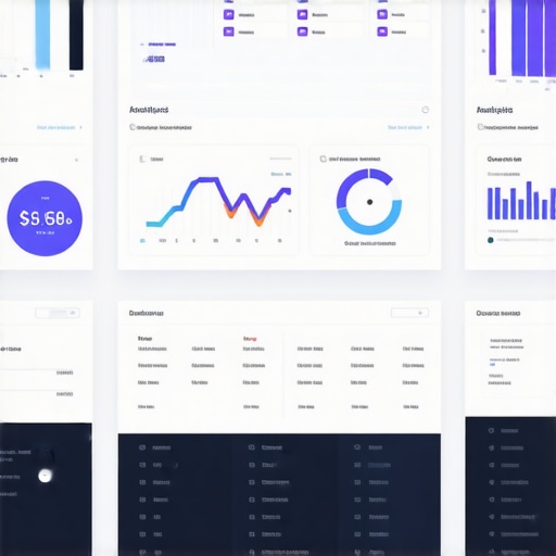 Screenshot of a comprehensive SEO analytics dashboard showing KPIs, maps, and graphs for client reporting.